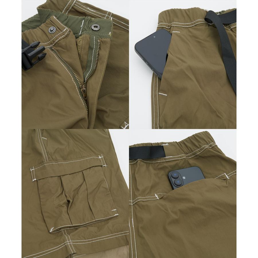 カーゴパンツ メンズ レディース ベルト ショートパンツ Tシャツ アメカジ カジュアル スケーター ストリート 韓国ファッション | improves | 19