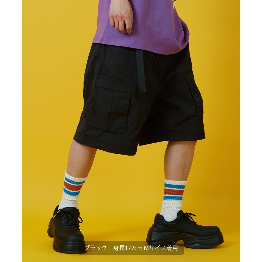カーゴパンツ メンズ レディース ベルト ショートパンツ Tシャツ アメカジ カジュアル スケーター ストリート 韓国ファッション | improves | 07