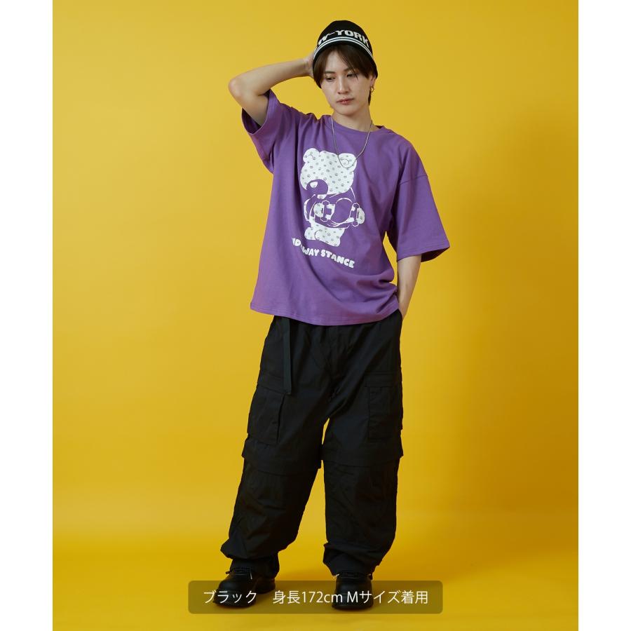 カーゴパンツ メンズ レディース ベルト ショートパンツ Tシャツ アメカジ カジュアル スケーター ストリート 韓国ファッション | improves | 08