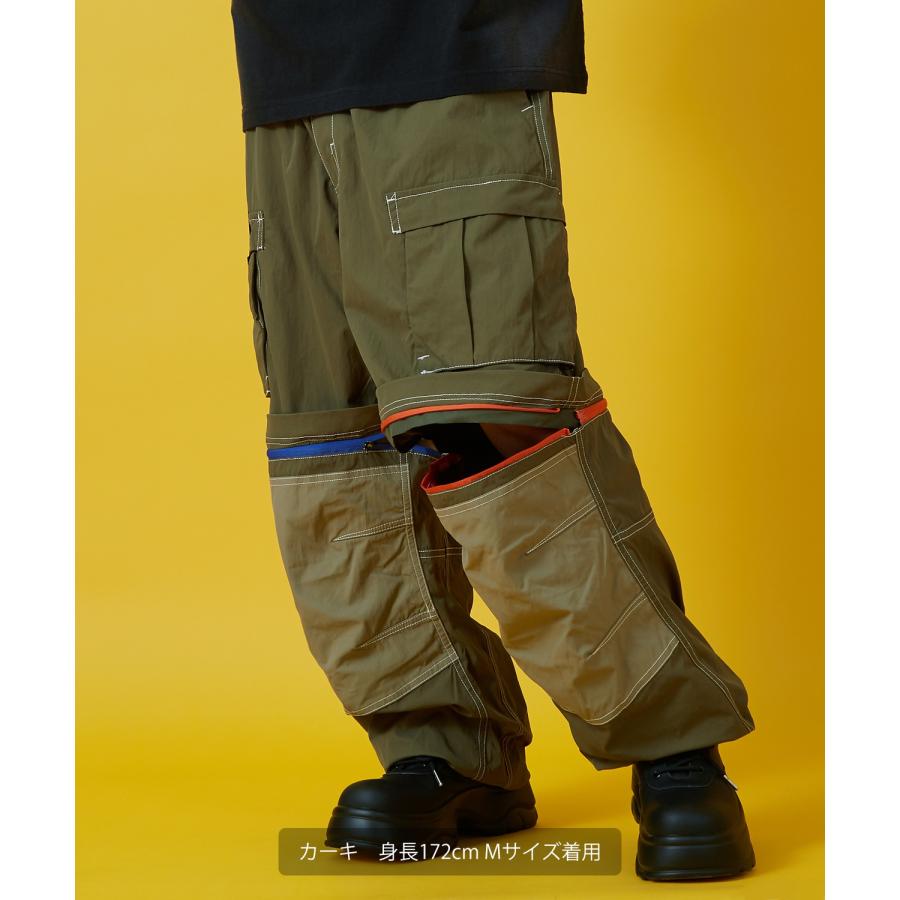 カーゴパンツ メンズ レディース ベルト ショートパンツ Tシャツ アメカジ カジュアル スケーター ストリート 韓国ファッション | improves | 09