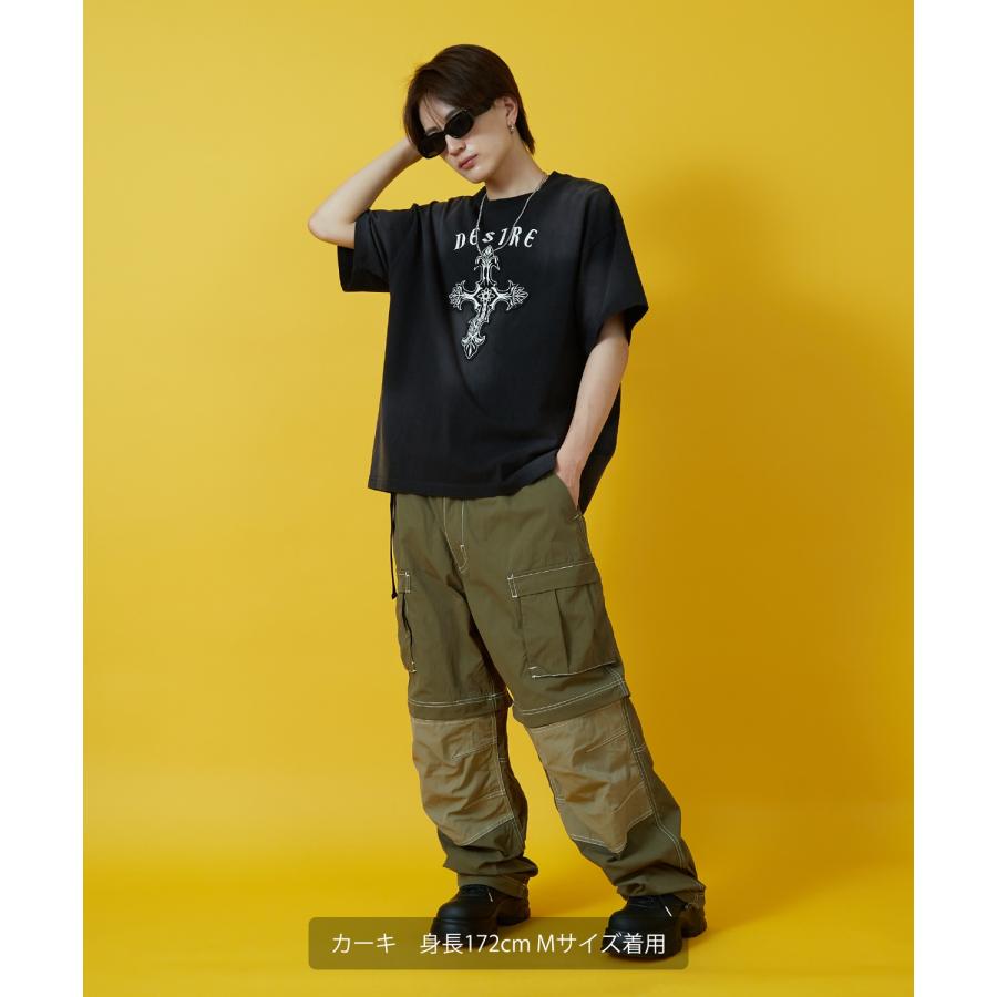 カーゴパンツ メンズ レディース ベルト ショートパンツ Tシャツ アメカジ カジュアル スケーター ストリート 韓国ファッション | improves | 11