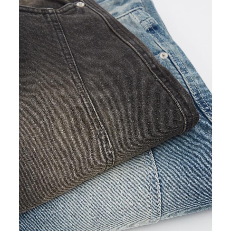 デニムパンツ メンズ ワイドジーンズ Tシャツ アメカジ カジュアル スケーター ストリート 韓国 ノームコア | improves | 12