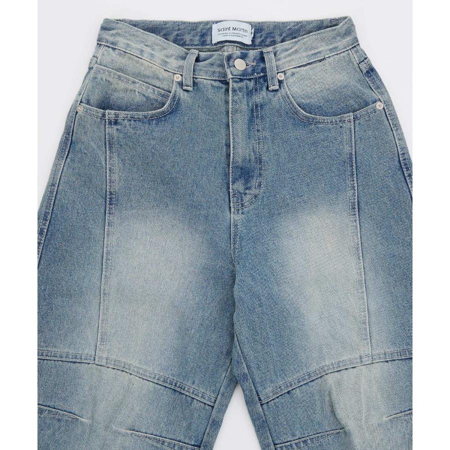 デニムパンツ メンズ ワイドジーンズ Tシャツ アメカジ カジュアル スケーター ストリート 韓国 ノームコア | improves | 13