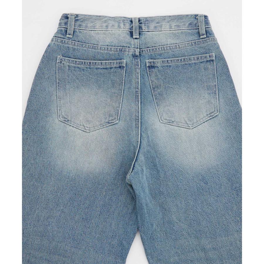 デニムパンツ メンズ ワイドジーンズ Tシャツ アメカジ カジュアル スケーター ストリート 韓国 ノームコア | improves | 14