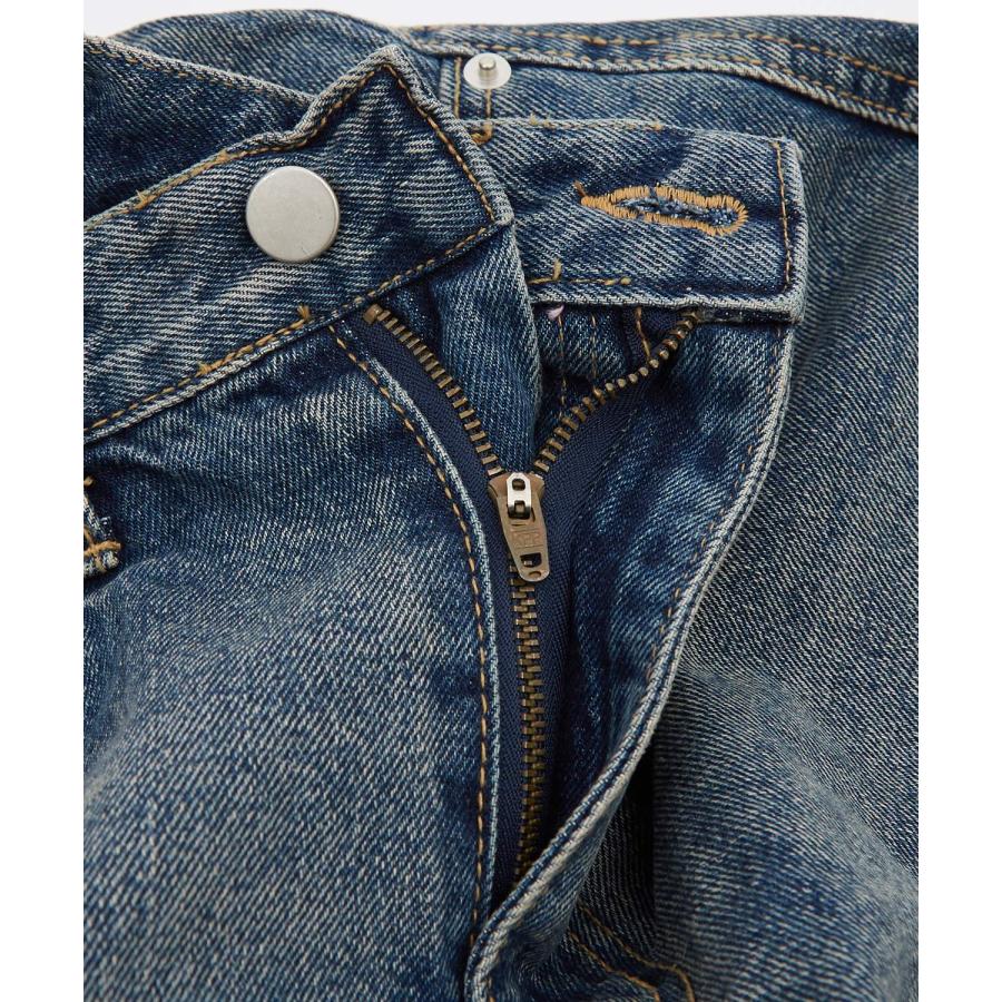 デニムパンツ メンズ ワイドジーンズ フレアデニム Tシャツ アメカジ カジュアル スケーター ストリート 韓国 ノームコア | improves | 16