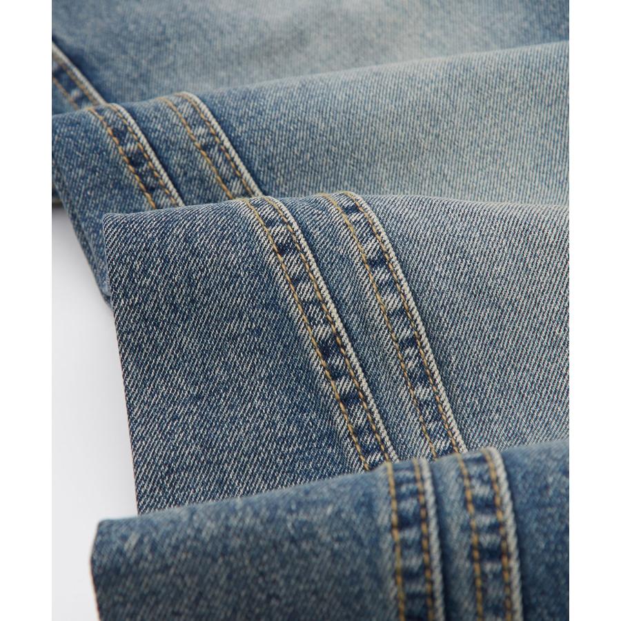 デニムパンツ メンズ ワイドジーンズ フレアデニム Tシャツ アメカジ カジュアル スケーター ストリート 韓国 ノームコア | improves | 17