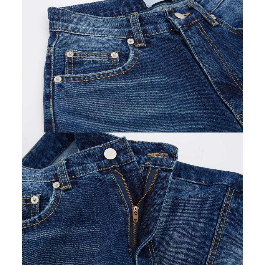 デニムパンツ メンズ レディース カモフラ ダブルニー Tシャツ アメカジ カジュアル スケーター ストリート 韓国ファッション ワークスタイル | improves | 17