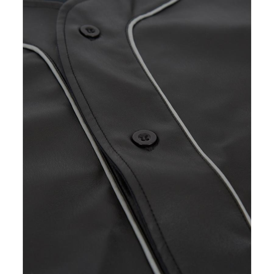 ブルゾン メンズ レディース 合成皮革 ベスボール ジャケット PUレザージャケットシャツ アメカジ カジュアル ストリート スケーター 韓国 | improves | 08