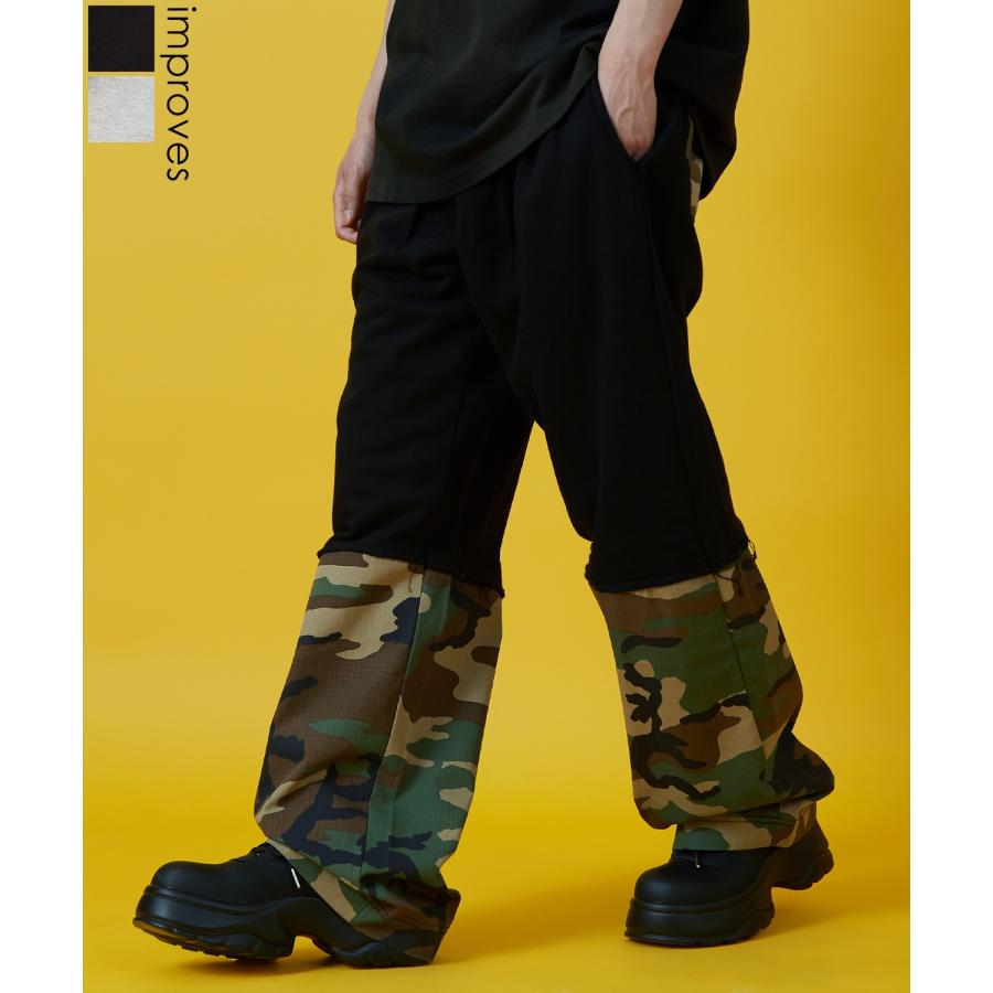 スウェットパンツ メンズ レディース カモフラ ダ Tシャツ アメカジ カジュアル スケーター ストリート 韓国 | improves