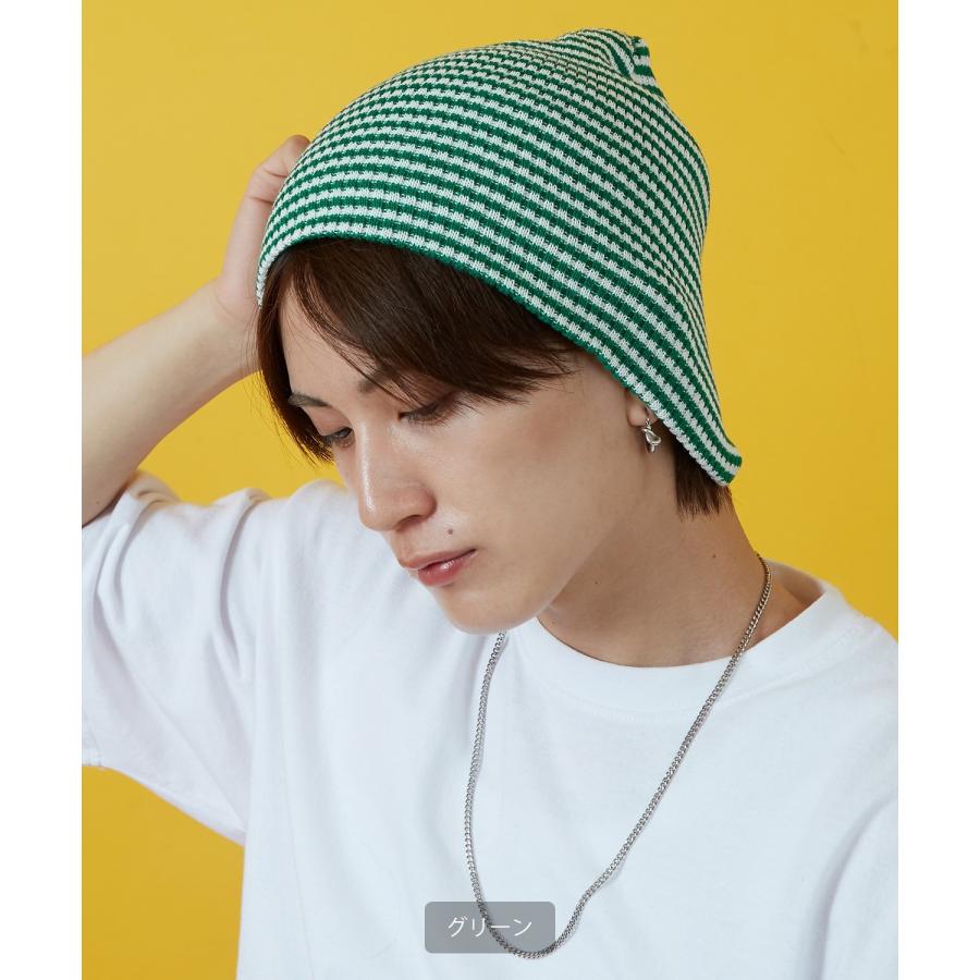 キャップ メンズ レディース ビーニー ニット ボーダー 帽子 ストリート スケーター アメカジ 古着MIX 韓国ファッション | improves | 08