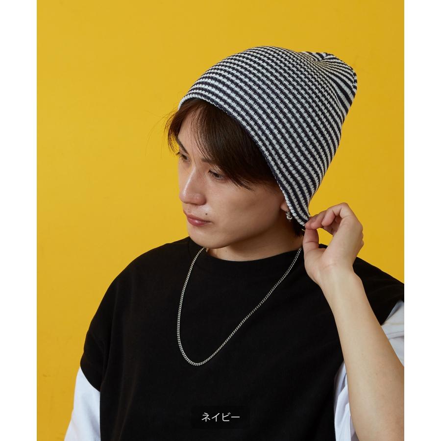 キャップ メンズ レディース ビーニー ニット ボーダー 帽子 ストリート スケーター アメカジ 古着MIX 韓国ファッション | improves | 11