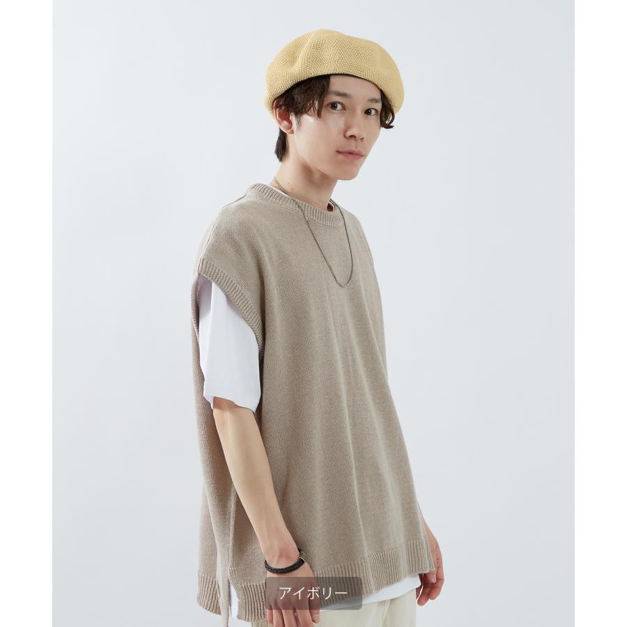 ベレー帽 メンズ レディース ニット 帽子 ストリート スケーター アメカジ 古着MIX 韓国ファッション Y2K | improves | 09