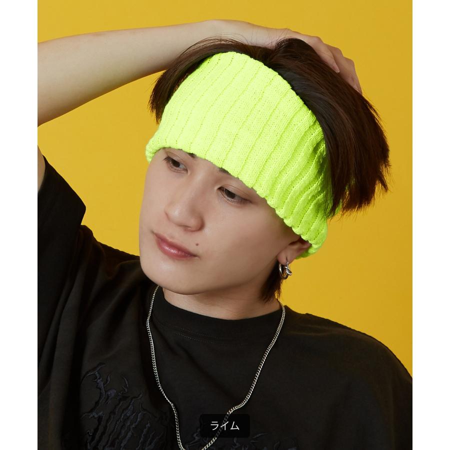 ヘアバンド メンズ レディース 帽子 リブ編み ニット ダンス アクセサリー フェス スケーター ストリート アメカジ カジュアル 韓国ストリート Y2K | improves | 10