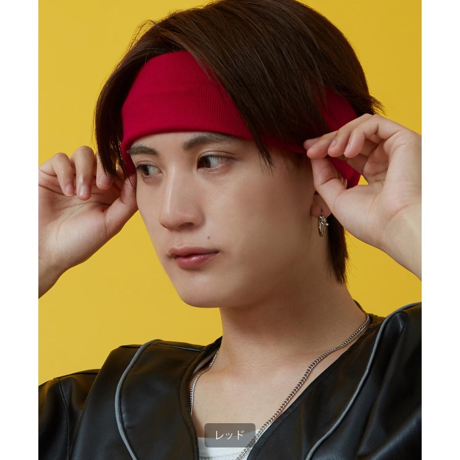 ヘアバンド メンズ レディース 帽子 スポーツ ダンス アクセサリー フェス スケーター ストリート アメカジ カジュアル 韓国ストリート Y2K | improves | 11