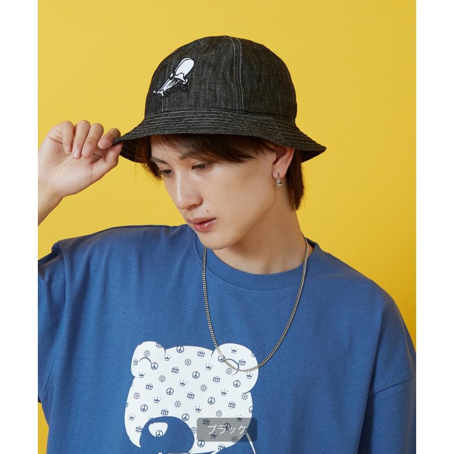 ハット メンズ レディース 帽子 デニム 刺? ロゴ ストリート スケーター スケート アメカジ 古着MIX 韓国ファッション Y2K | improves | 04
