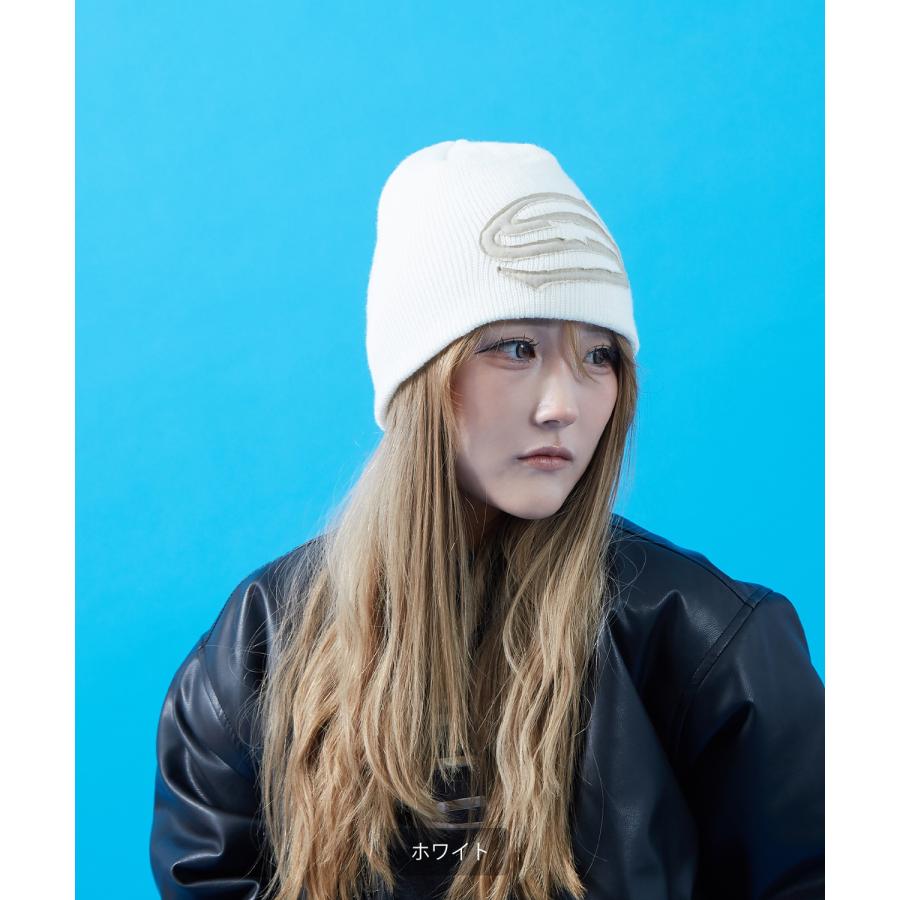 ニット帽 メンズ レディース S字 刺しゅう ニットキャップ ルーズシルエット ロゴビーニー ワッチキャップ ストリート Y2K 韓国ファッション アメカジ | improves | 14