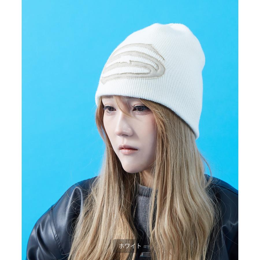 ニット帽 メンズ レディース S字 刺しゅう ニットキャップ ルーズシルエット ロゴビーニー ワッチキャップ ストリート Y2K 韓国ファッション アメカジ | improves | 13