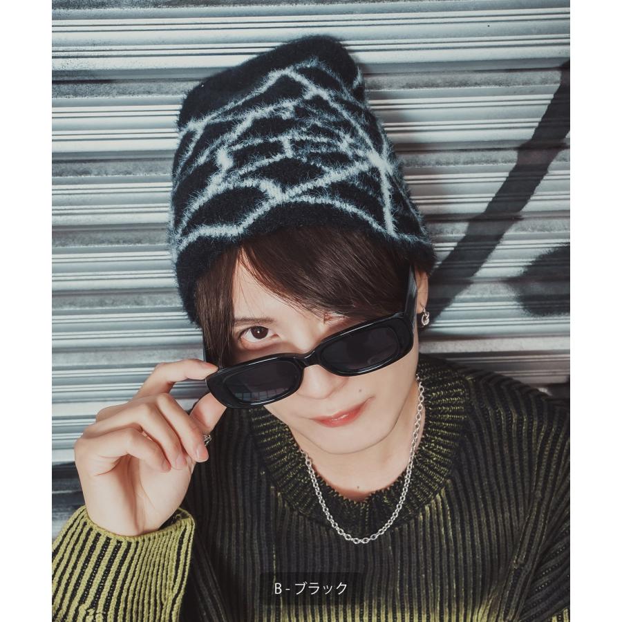 ファービーニー ニット帽 メンズ レディース ふわふわ もこもこ モヘアタッチ シャギーニット ストリート Y2K 韓国ファッション 蝶 蜘蛛の巣 ユニセックス | improves | 18