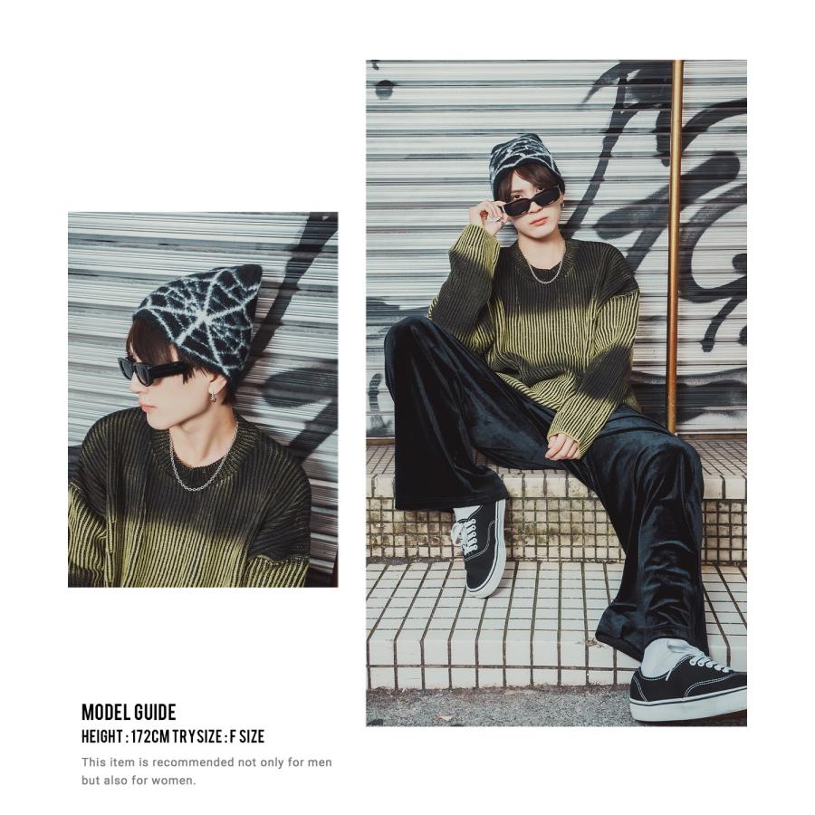 ファービーニー ニット帽 メンズ レディース ふわふわ もこもこ モヘアタッチ シャギーニット ストリート Y2K 韓国ファッション 蝶 蜘蛛の巣 ユニセックス | improves | 19