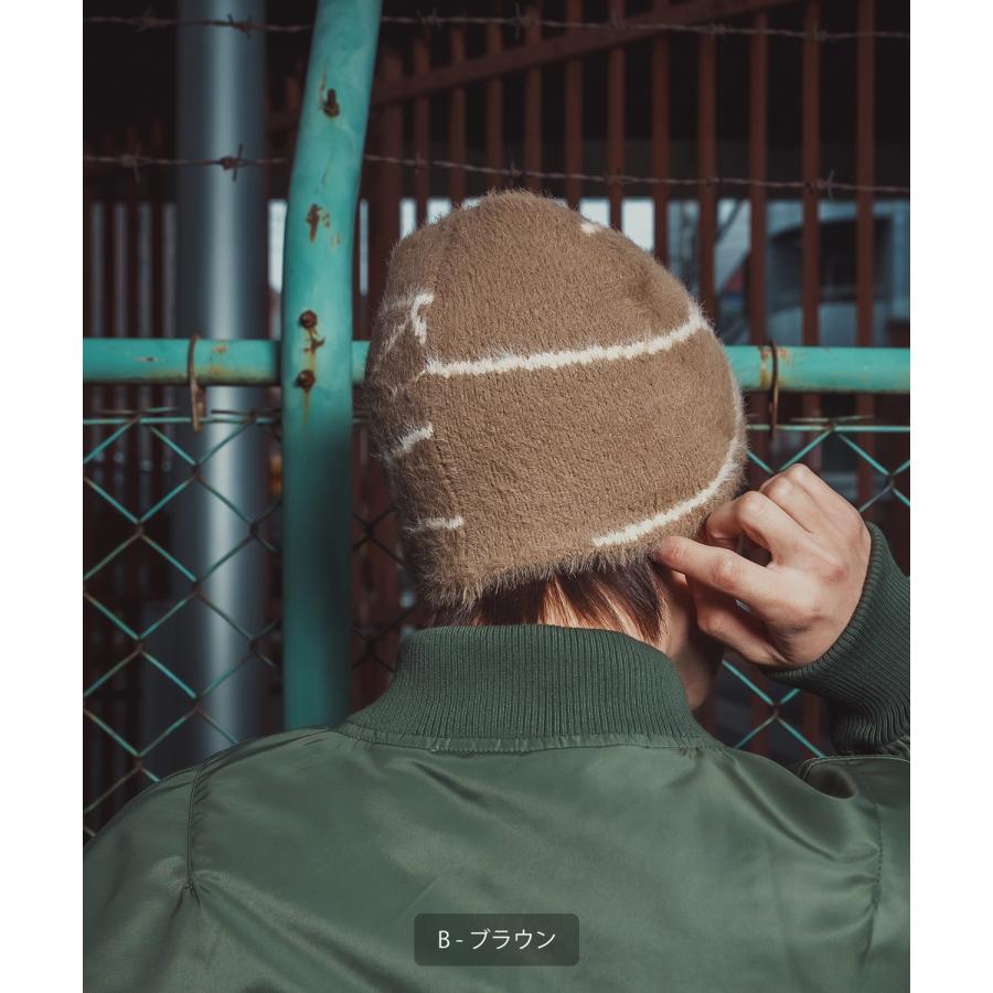 ファービーニー ニット帽 メンズ レディース ふわふわ もこもこ モヘアタッチ シャギーニット ストリート Y2K 韓国ファッション 蝶 蜘蛛の巣 ユニセックス | improves | 25