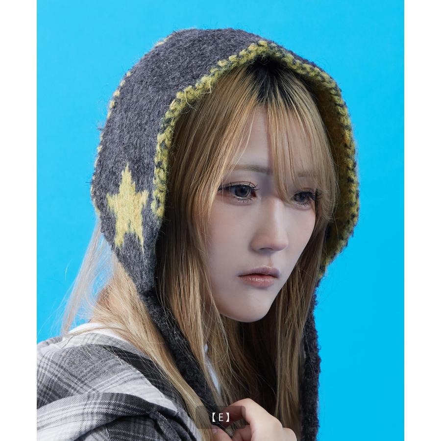 イヤーマフ メンズ レディース ユニセックス 帽子 ボア ニット帽 フライトキャップ ロシア帽 耳あて ノルディック柄 スター柄 もこもこ 防寒 Y2K ストリート | improves | 17