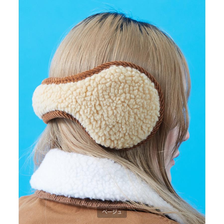 ボアイヤーマフ 耳あて レディース メンズ 暖か ふわふわ もこもこ バックアーム 防寒 折たたみ 冬 韓国ファッション ストリート 古着MIX | improves | 06