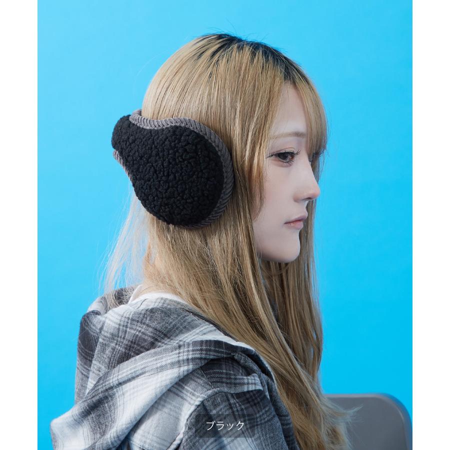 ボアイヤーマフ 耳あて レディース メンズ 暖か ふわふわ もこもこ バックアーム 防寒 折たたみ 冬 韓国ファッション ストリート 古着MIX | improves | 10