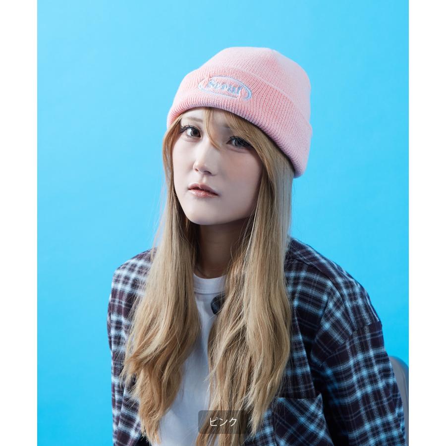 ニット帽 メンズ ニット帽子 ニットキャップ ビーニー 帽子 刺しゅうロゴ カジュアル ストリート スケーター アメカジ 古着MIX 韓国ファッション | improves | 16