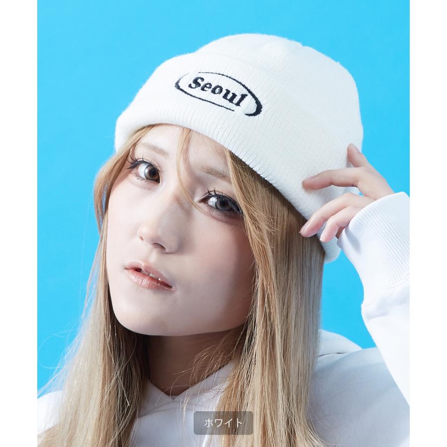 ニット帽 メンズ ニット帽子 ニットキャップ ビーニー 帽子 刺しゅうロゴ カジュアル ストリート スケーター アメカジ 古着MIX 韓国ファッション | improves | 17