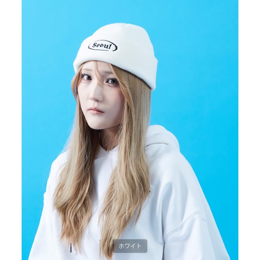 ニット帽 メンズ ニット帽子 ニットキャップ ビーニー 帽子 刺しゅうロゴ カジュアル ストリート スケーター アメカジ 古着MIX 韓国ファッション | improves | 19