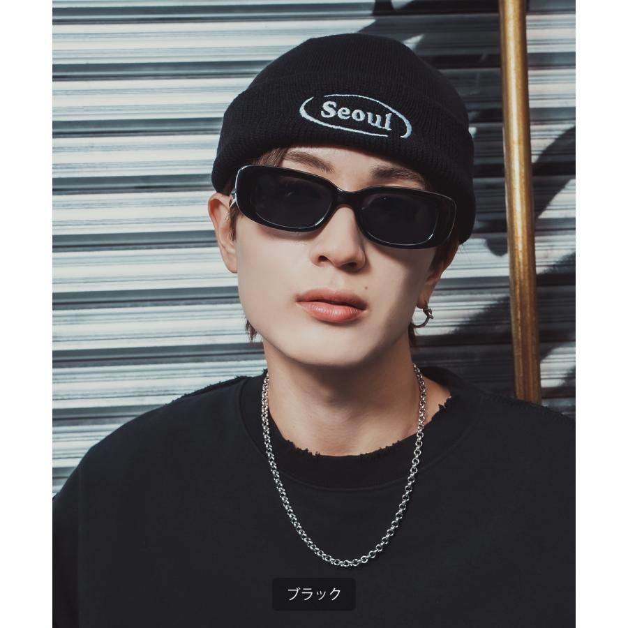 ニット帽 メンズ ニット帽子 ニットキャップ ビーニー 帽子 刺しゅうロゴ カジュアル ストリート スケーター アメカジ 古着MIX 韓国ファッション | improves | 07