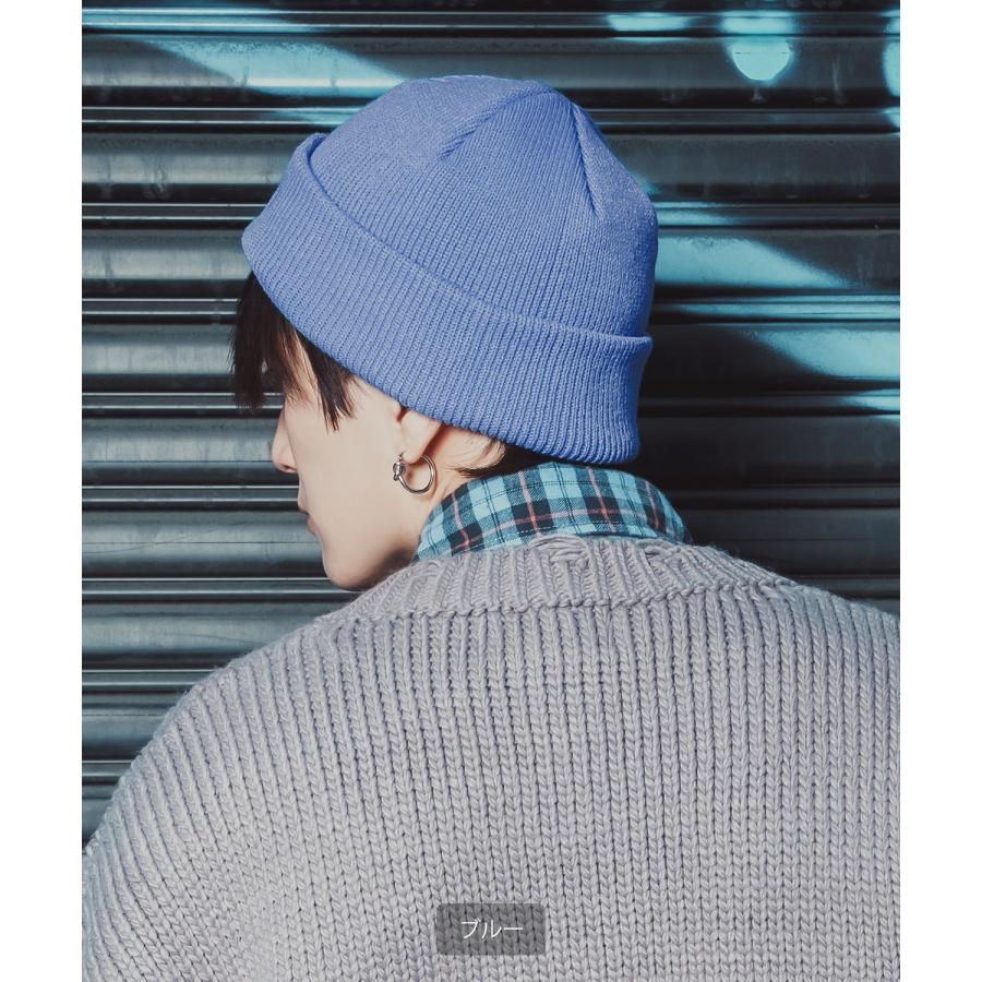 ニット帽 メンズ ニット帽子 ニットキャップ ビーニー 帽子 刺しゅうロゴ カジュアル ストリート スケーター アメカジ 古着MIX 韓国ファッション | improves | 13