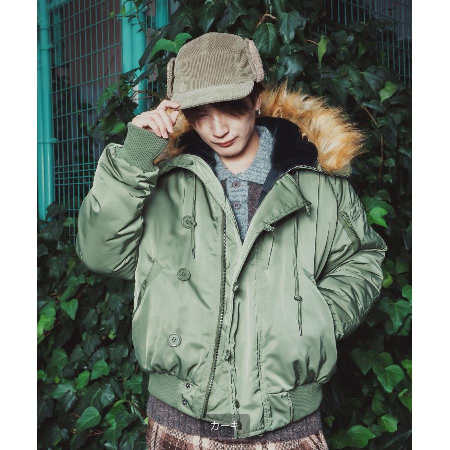 コーデュロイ イヤーフラップ キャップ メンズ レディース 帽子 フライトキャップ 飛行帽 ファー トラッパー ハット ボア 耳当て 防寒 ストリート アメカジ | improves | 11