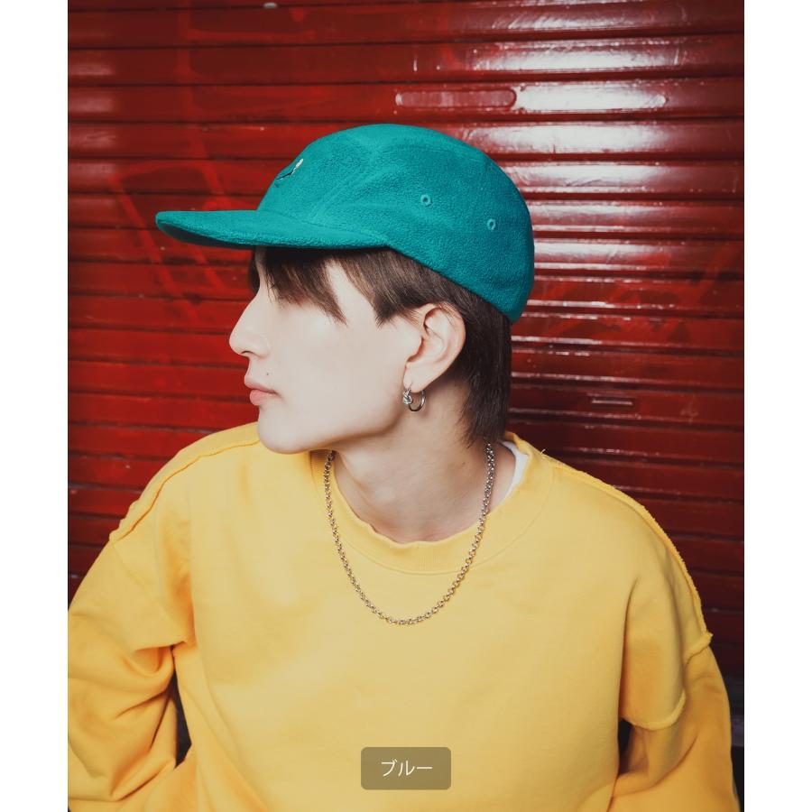 キャップ メンズ 帽子 ジェットキャップ フリース ロゴ ローキャップ スケーター ストリート アウトドア アメカジ カジュアル 韓国ストリート | improves | 06