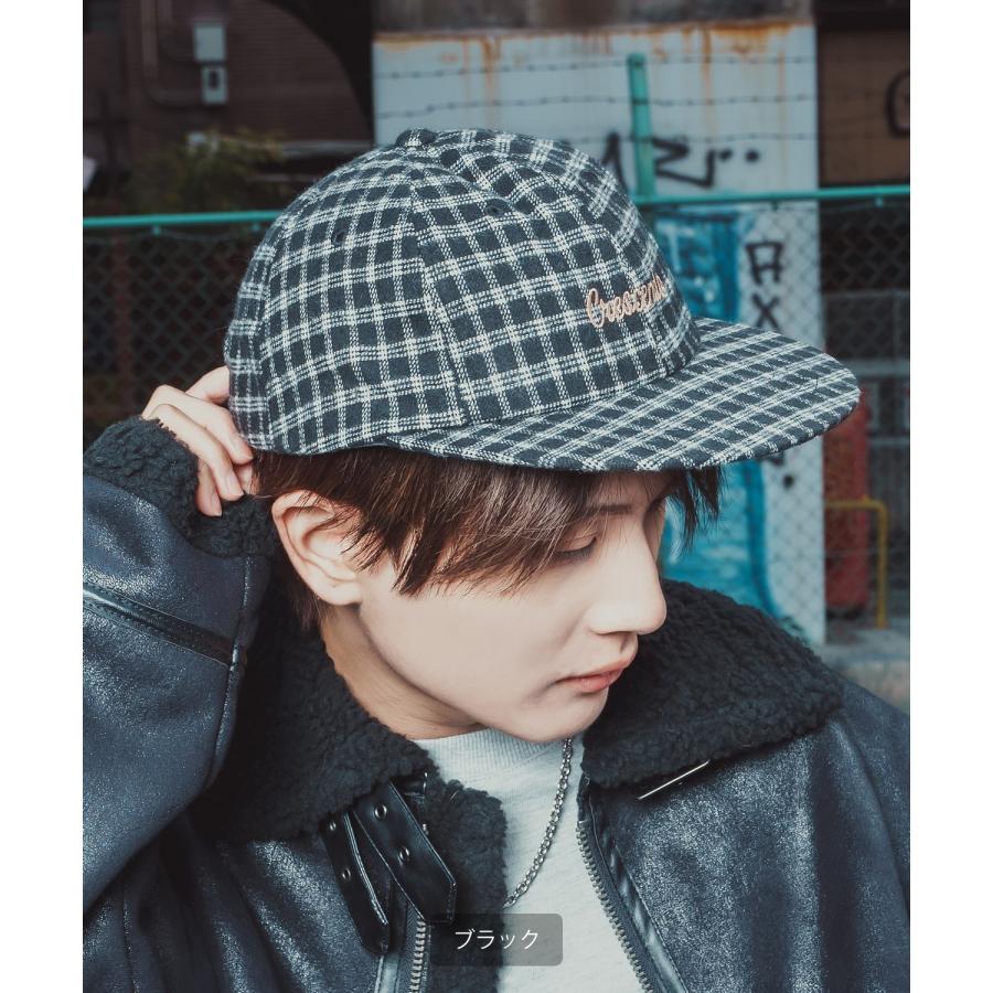 チェック柄 キャップ メンズ レディース ベースボールキャップ ローキャップ BBキャップ タータンチェック グレンチェック 刺しゅう 帽子 カジュアル ストリート | improves | 05