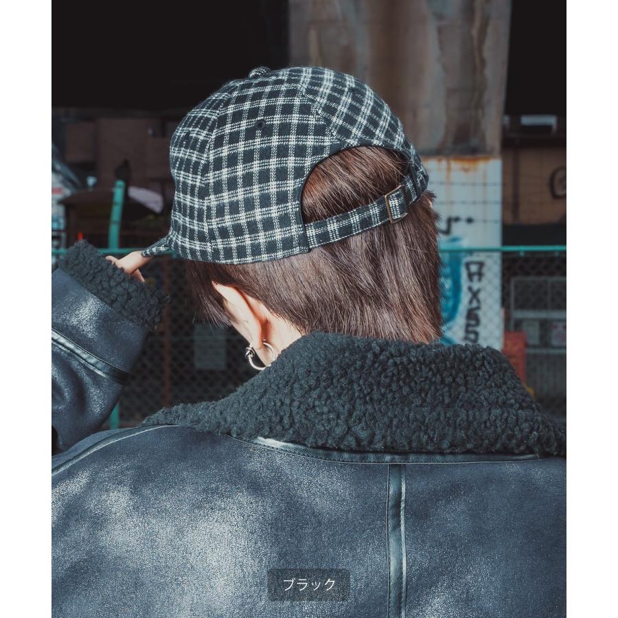 チェック柄 キャップ メンズ レディース ベースボールキャップ ローキャップ BBキャップ タータンチェック グレンチェック 刺しゅう 帽子 カジュアル ストリート | improves | 07