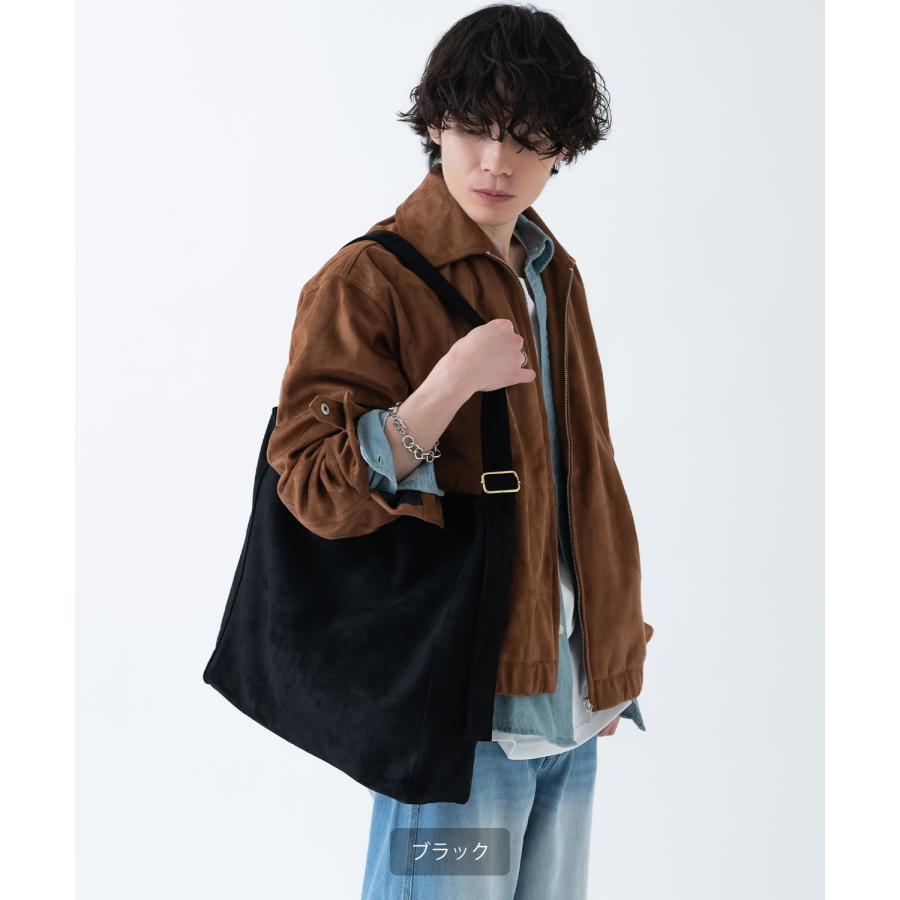 ショルダーバッグ メンズ スエード調 カバン 鞄 通学 通勤 旅行 きれいめ カジュアル 古着MIX 韓国ファッション Y2K ブラック ブラウン | improves | 05