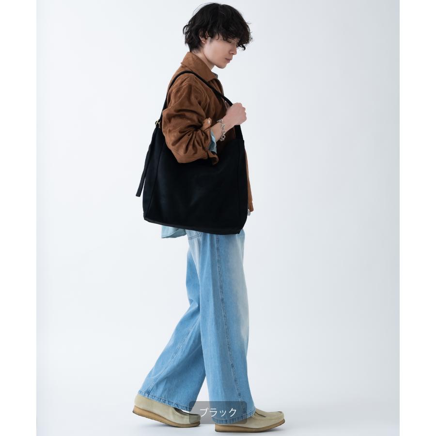 ショルダーバッグ メンズ スエード調 カバン 鞄 通学 通勤 旅行 きれいめ カジュアル 古着MIX 韓国ファッション Y2K ブラック ブラウン | improves | 06