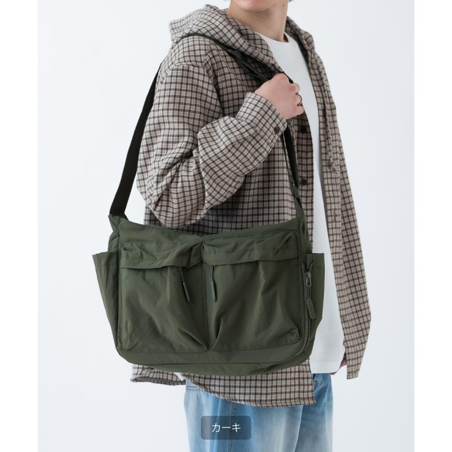 ショルダーバッグ メンズ ナイロン ボディバッグ サコッシュ 鞄 カバン バック フリーサイズ アメカジ カジュアル 古着MIX スケーター ストリート 韓国 | improves | 03