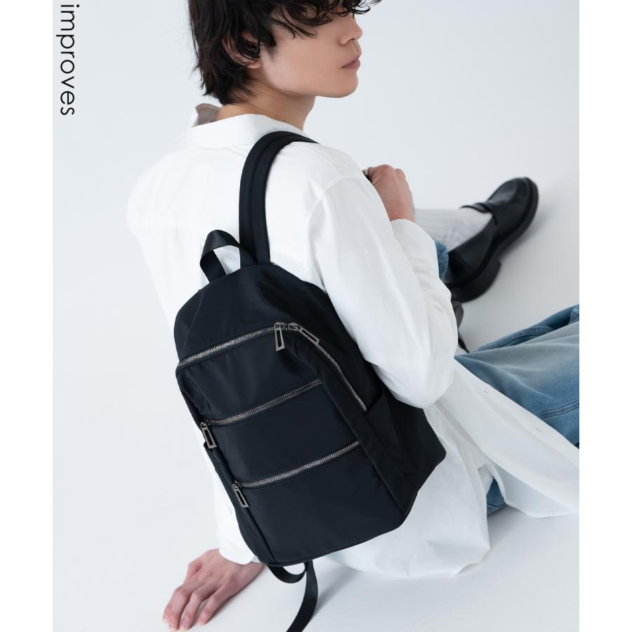 リュック メンズ ナイロン バックパック 鞄 通勤 旅行 大容量 ナイロン きれいめ カジュアル ユニセックス 韓国ファッション Y2K ブラック | improves