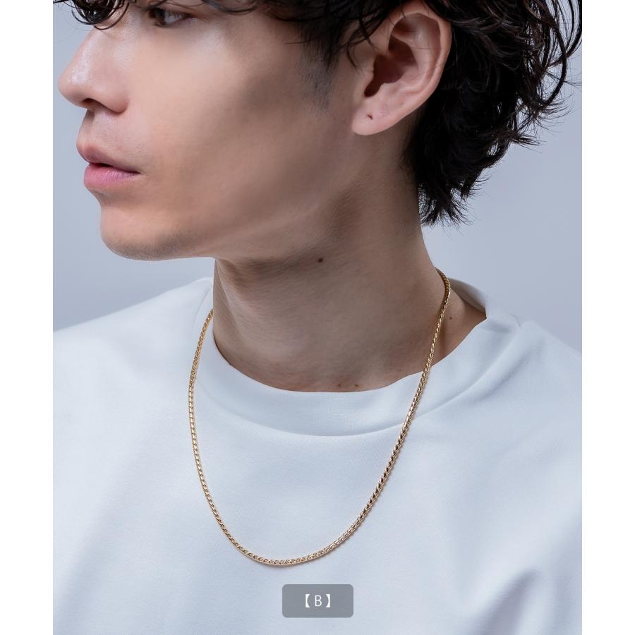 ネックレス ゴールド 50cm メンズ チェーン レディース ストリート 韓国ファッション アクセサリー シンプル 喜平 かっこいい 男女兼用 ギフト ユニセックス | improves | 08
