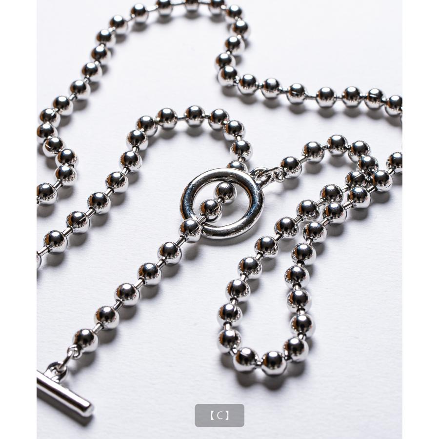 ネックレス メンズ シルバー 60cm マンテル ロングネックレス チェーン 喜平 あずき シンプル レディース ユニセックス アクセサリー | improves | 18