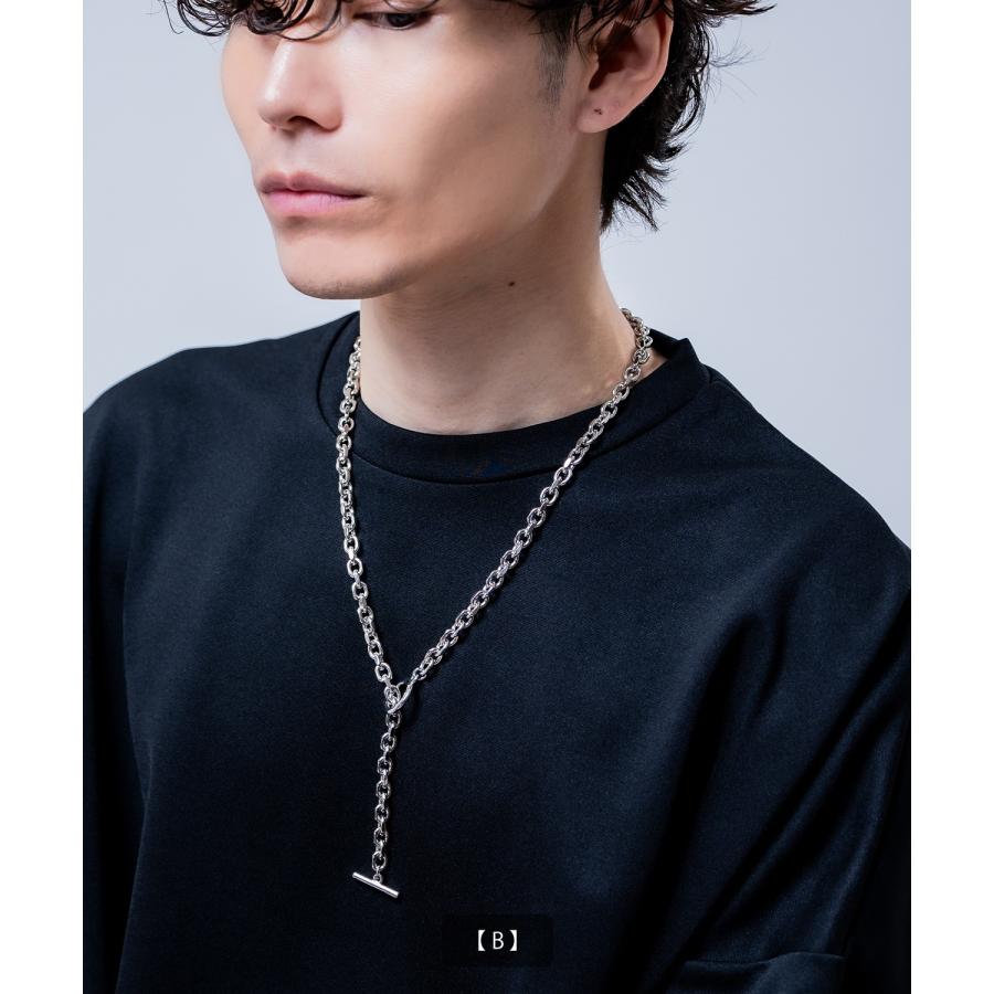ネックレス メンズ シルバー 60cm マンテル ロングネックレス チェーン 喜平 あずき シンプル レディース ユニセックス アクセサリー | improves | 08