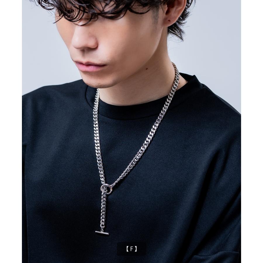 ネックレス メンズ シルバー 60cm マンテル ロングネックレス チェーン 喜平 あずき シンプル レディース ユニセックス アクセサリー | improves | 12