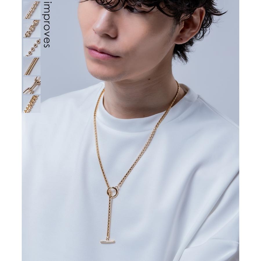 ゴールドネックレス 60cm ロング チェーン メンズ レディース アクセサリー ユニセックス ストリート 韓国ファッション カジュアル モード シンプル ギフト | improves