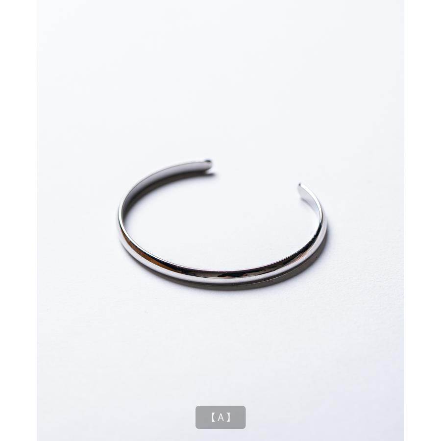 シルバーハーフバングルブレスレット メンズ レディース シルバー ブレスレット バングル アクセサリー シンプル ペア プレゼント ギフト | improves | 09
