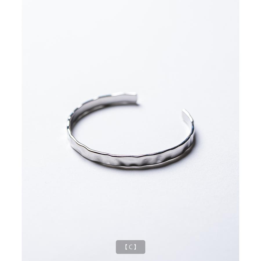 シルバーハーフバングルブレスレット メンズ レディース シルバー ブレスレット バングル アクセサリー シンプル ペア プレゼント ギフト | improves | 11