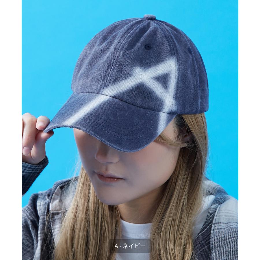 キャップ メンズ 帽子 ベースボールキャップ スプレーアート ウォッシュド ロゴ ローキャップ スケーター ストリート アメカジ カジュアル 韓国ストリート | improves | 09