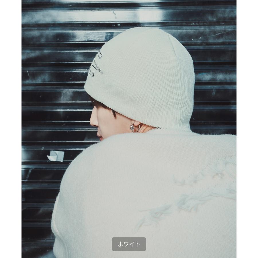 ニット帽 メンズ ニット帽子 ニットキャップ ビーニー 帽子 スタッズロゴ カジュアル ストリート スケーター アメカジ 古着MIX 韓国ファッション | improves | 09