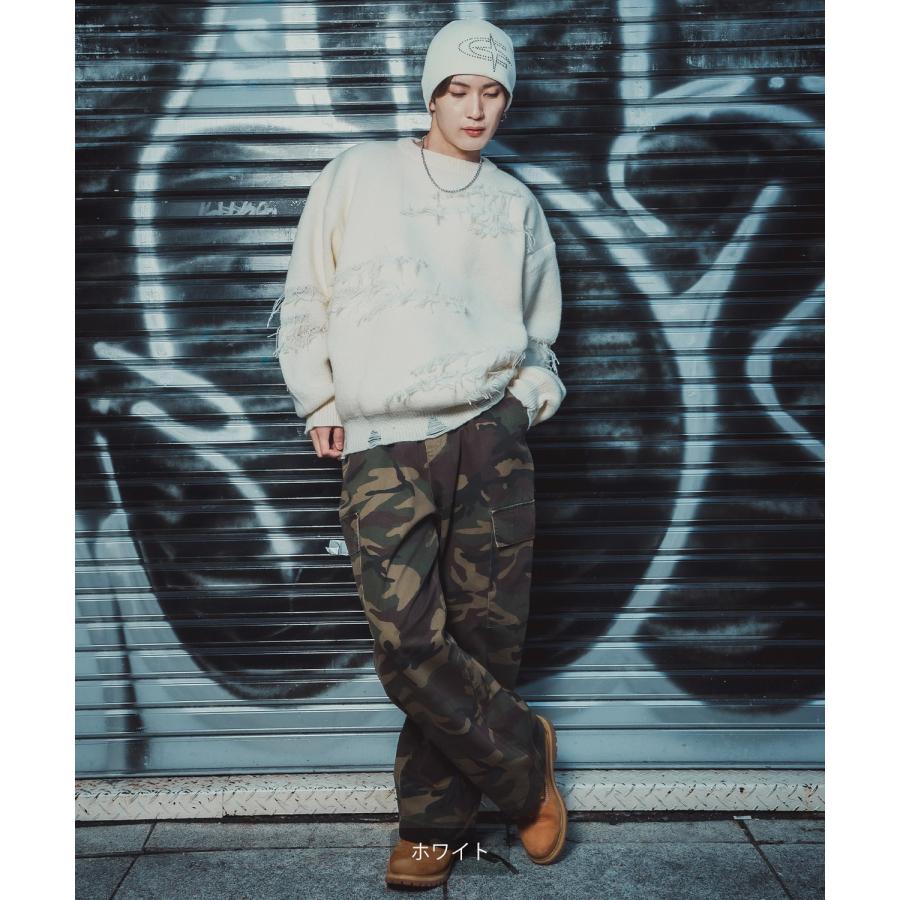 ニット帽 メンズ ニット帽子 ニットキャップ ビーニー 帽子 スタッズロゴ カジュアル ストリート スケーター アメカジ 古着MIX 韓国ファッション | improves | 10